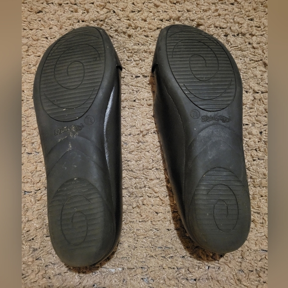 WOMENS FADED GLORY BOW FLAT BALLET SHOES BLACK SIZE 7.5 - Picture 9 of 11